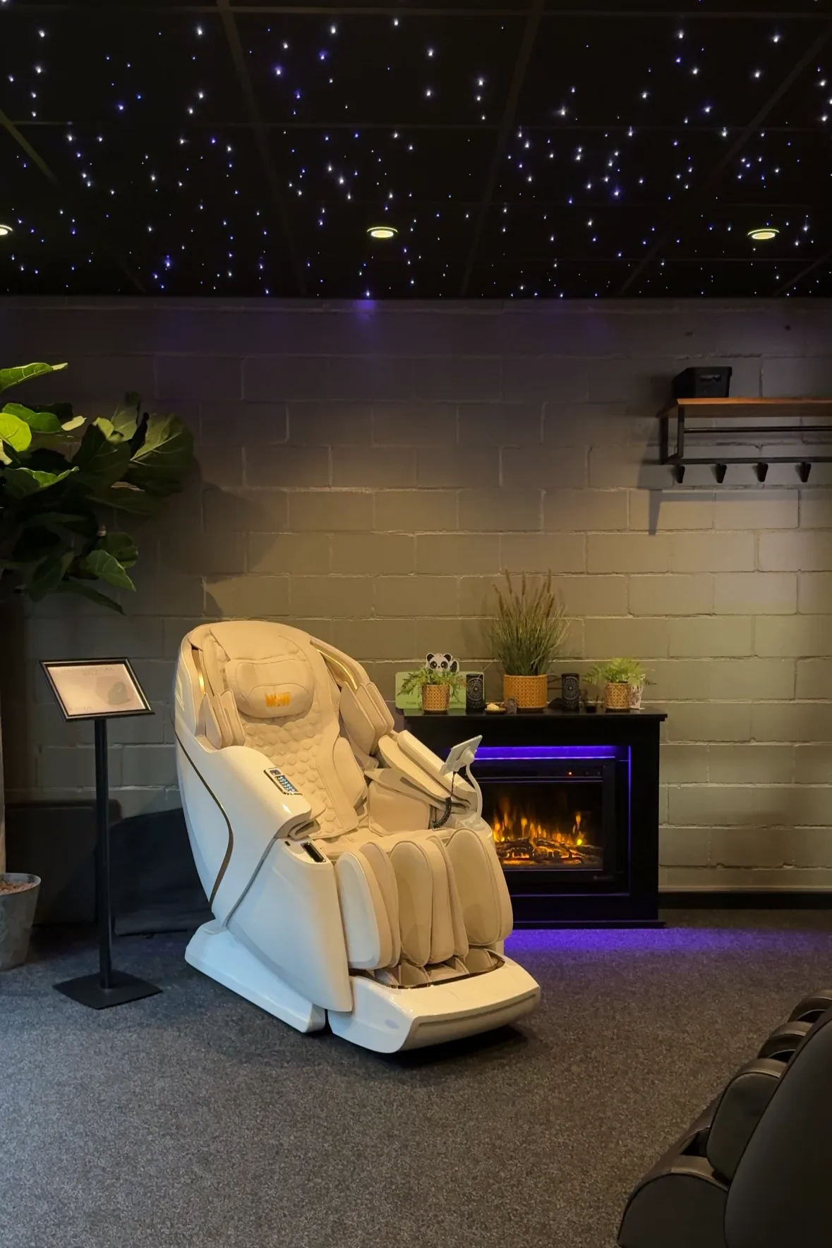 Massagestoelen in de showroom in Hoevelaken